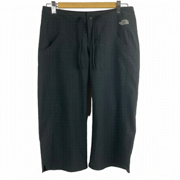 The North Face Black Crop TNF Apex Hiking Walking Capri Pants Size 4 - Picture 1 of 12